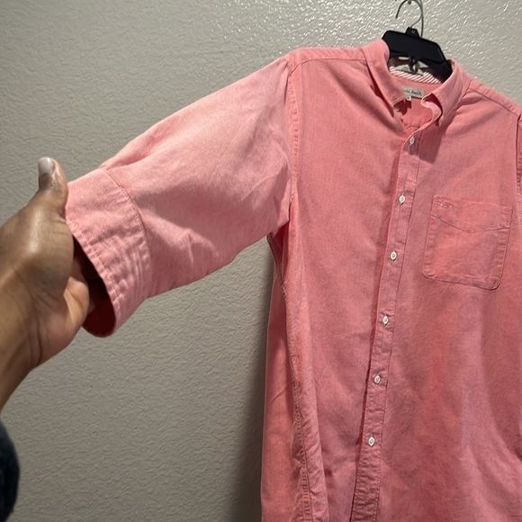 Natural Basix Men's Pink Button-Down Shirt Long Sleeve Business Casual Size M - Picture 7 of 10